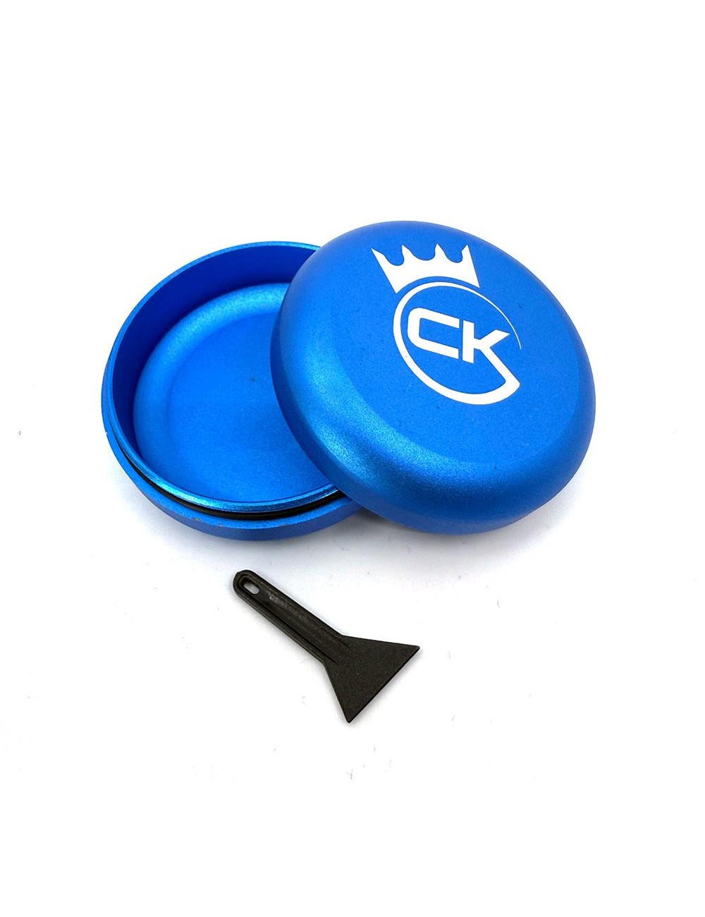 Mini Stash Box Bleu Royal – Édition Limitée Cannabis King