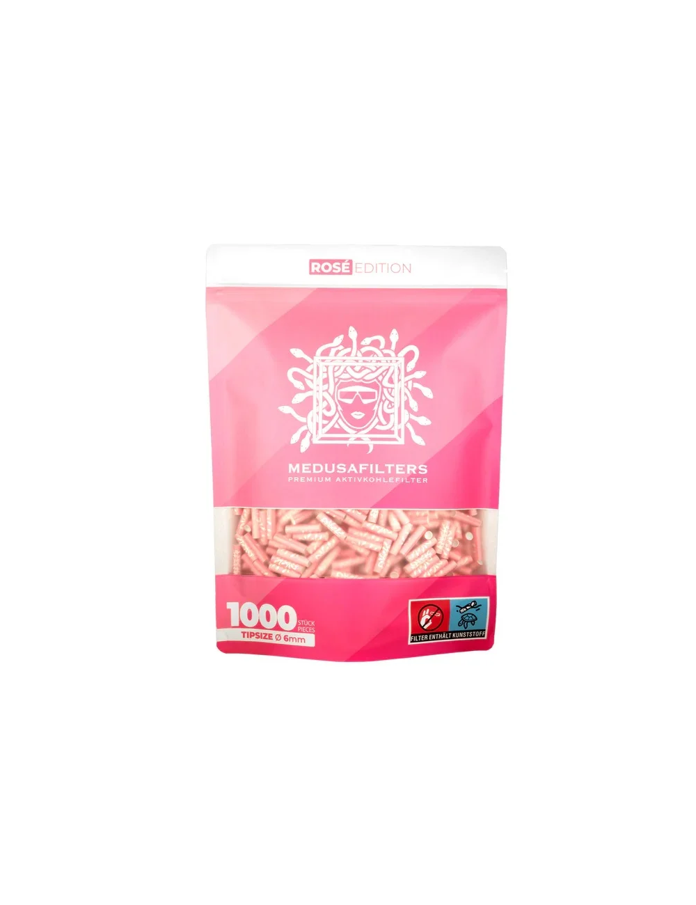 Medusa - Activated carbon filter - PINK (1000 pcs. x 6mm)