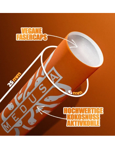 Medusa - Filtre à charbon actif - SUNSET (1000 pcs. x 6mm)