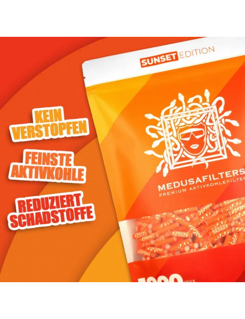 Medusa - Activated carbon filter - SUNSET (1000 pcs. x 6mm)