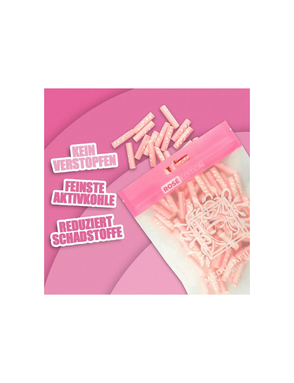 Medusa - Hybridfilter - ROSE (100 pcs. x 6mm)