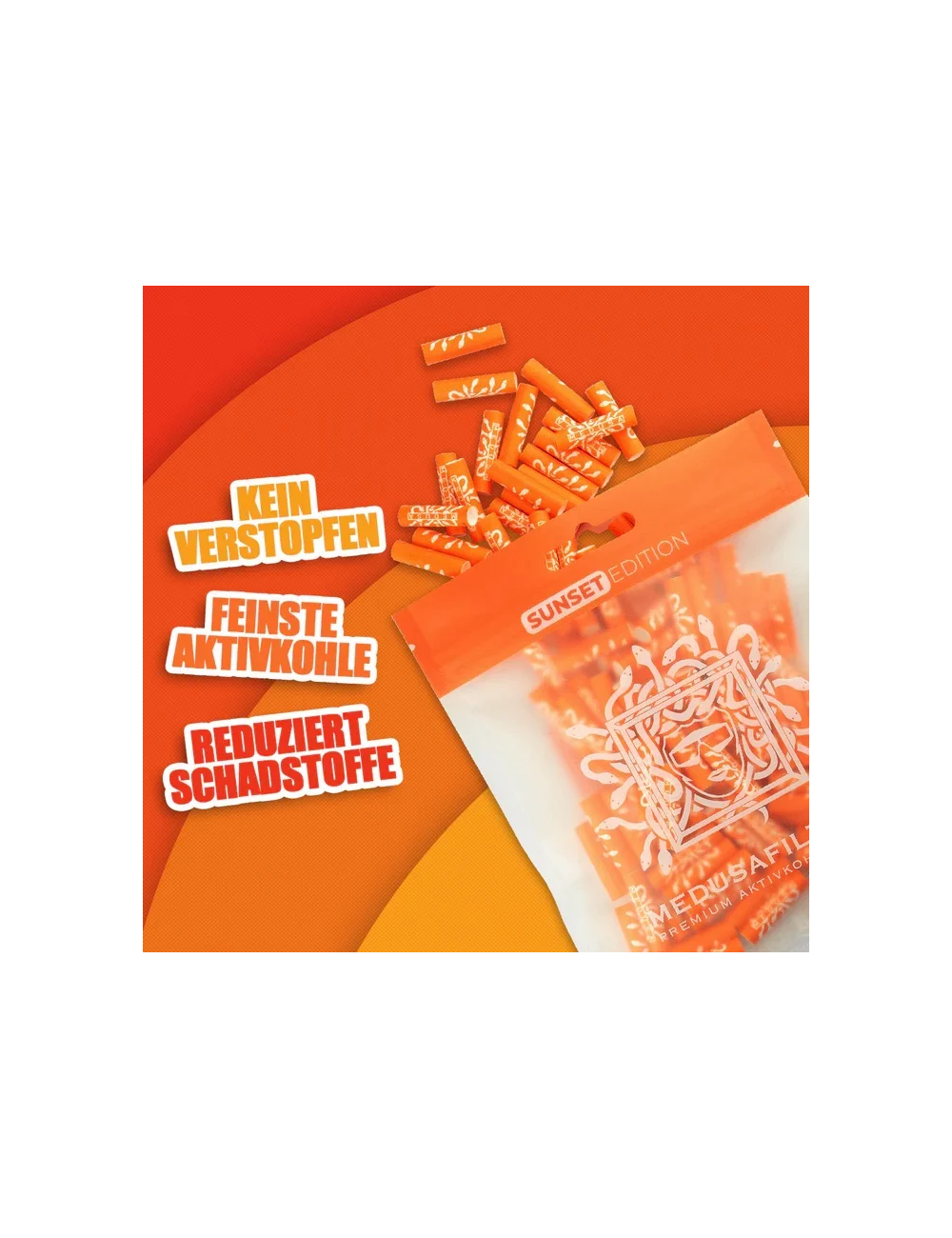 Medusa - Hybridfilter - SUNSET (100 pcs. x 6mm)