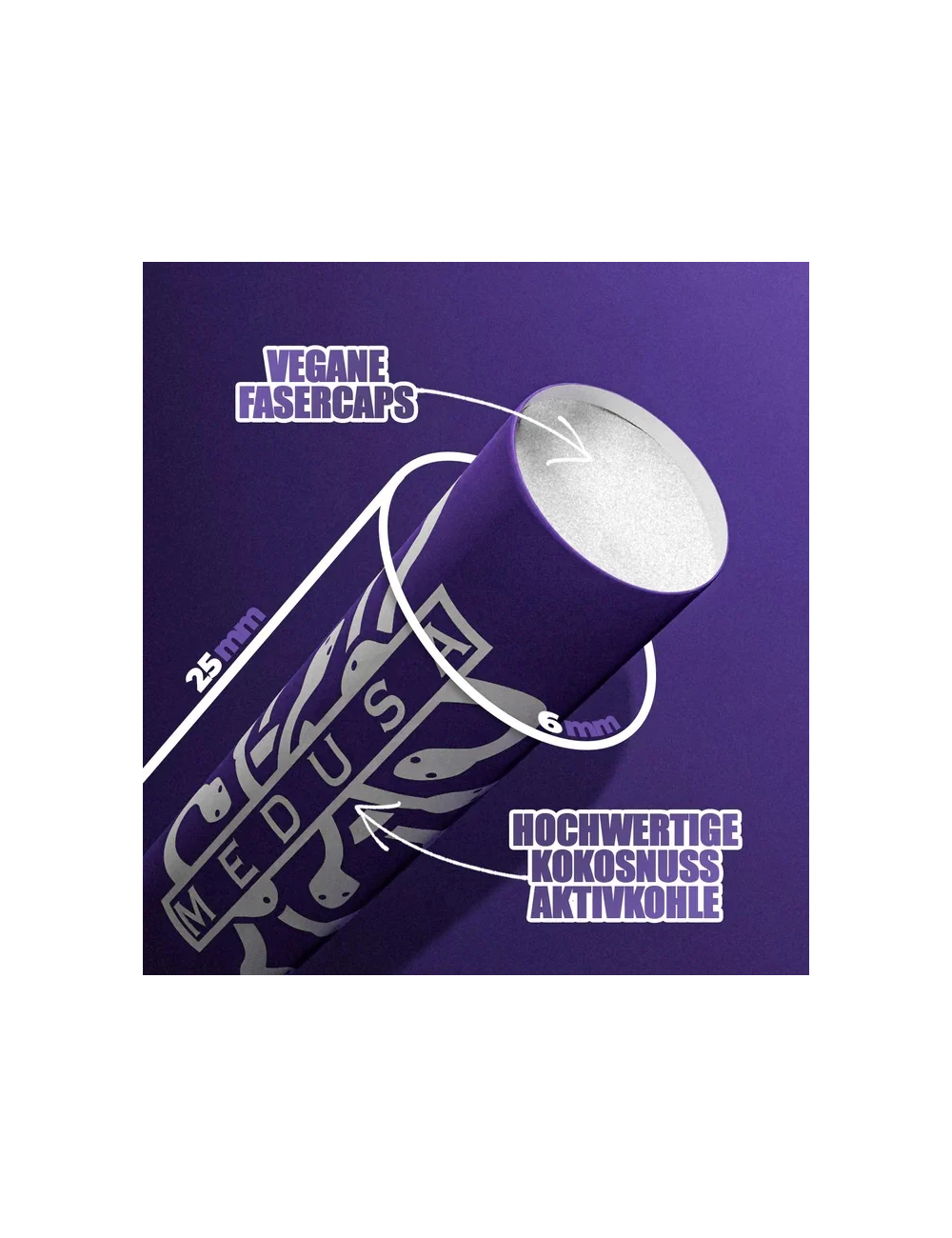 Medusa - Hybridfilter - VIOLET (100 Stck. x 6mm)