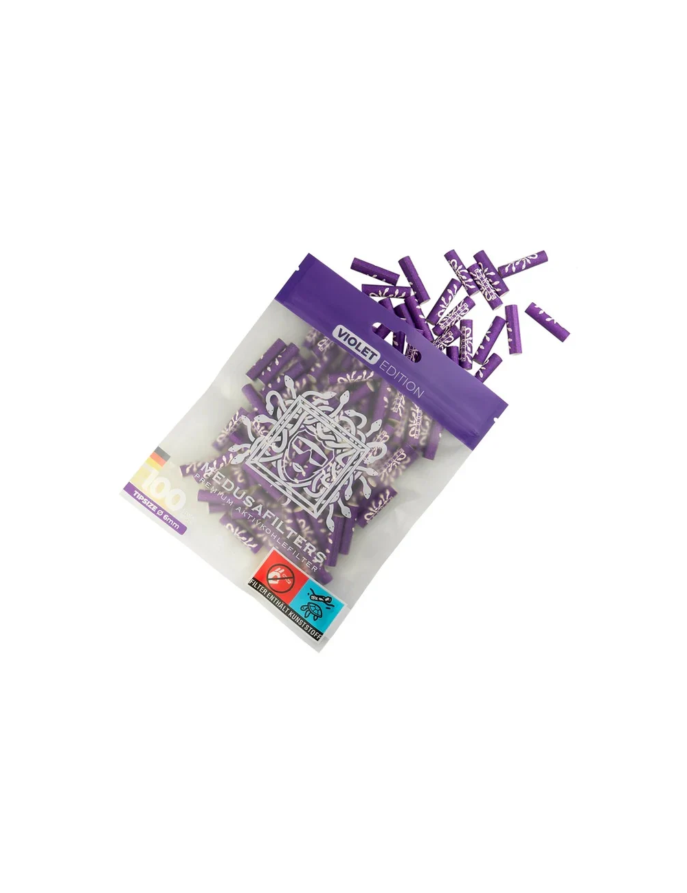 Medusa - Hybridfilter - VIOLET (100 Stck. x 6mm)