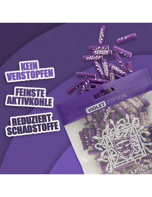 Medusa - Hybridfilter - VIOLET (100 Stck. x 6mm)