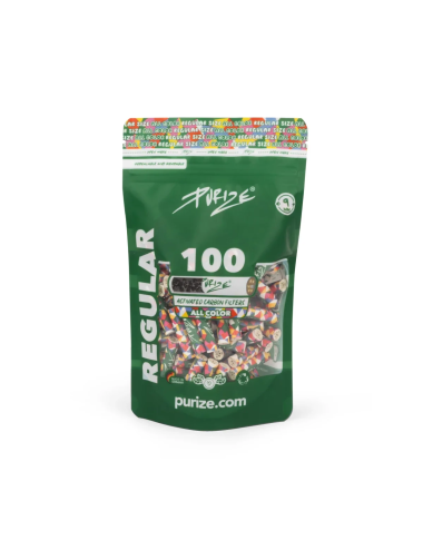 Purize Filtre à charbon actif 9mm - allcolor (100 pcs.)
