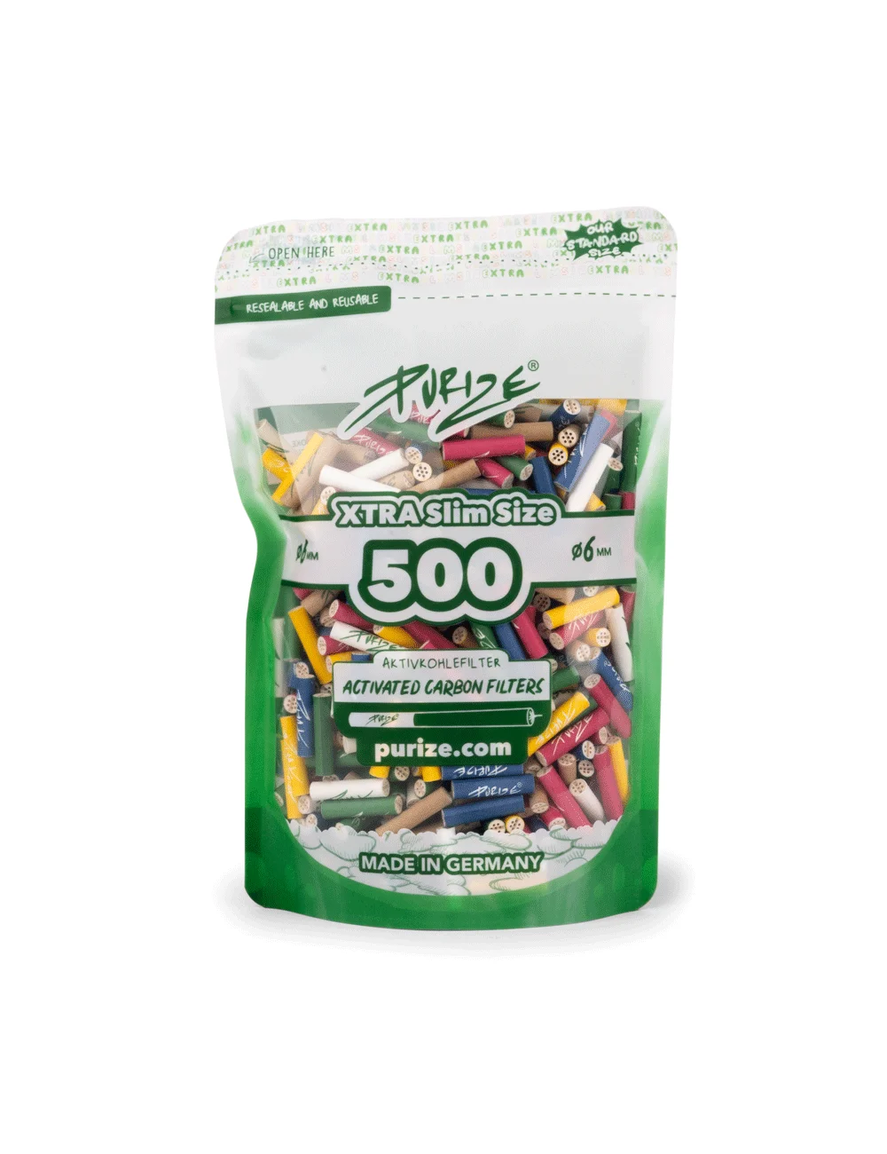 Purize Filtre à charbon actif 6mm - Multicolor (500 pcs.)