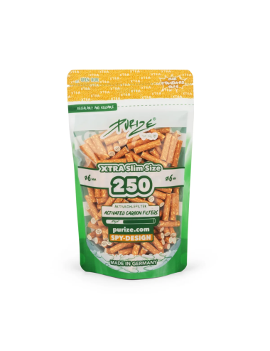 Purize Aktivkohlefilter Xtra Slim 6mm - SPY (250 Stk.)