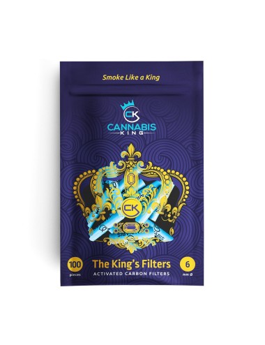 Filtres a charbon actif - Cannabis King - 6mm - 100 pièces