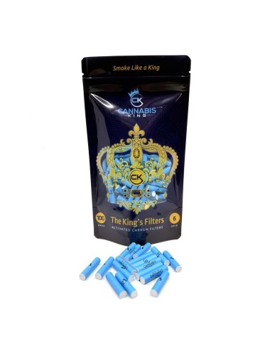 Filtres a charbon actif - Cannabis King - 6mm - 100 pièces