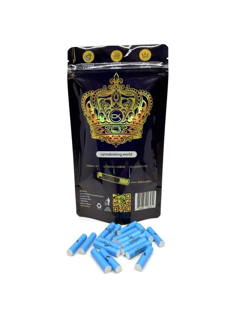 Hybride active charcoal filters - Cannabis King - 6mm - 100 pièces
