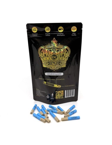 Aktivkohlefilter mit Mundstück - Cannabis King - 6mm - 100 pièces