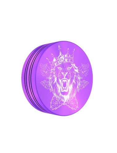 Grinder Cannabis King — Lion King — Violett — 2 Layers 54mm