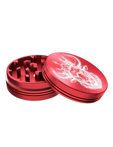 Grinder Cannabis King — Red Bull — Red — 2 Layers 54mm