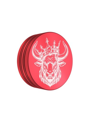 Grinder Cannabis King — Red Bull — Red — 2 Layers 54mm