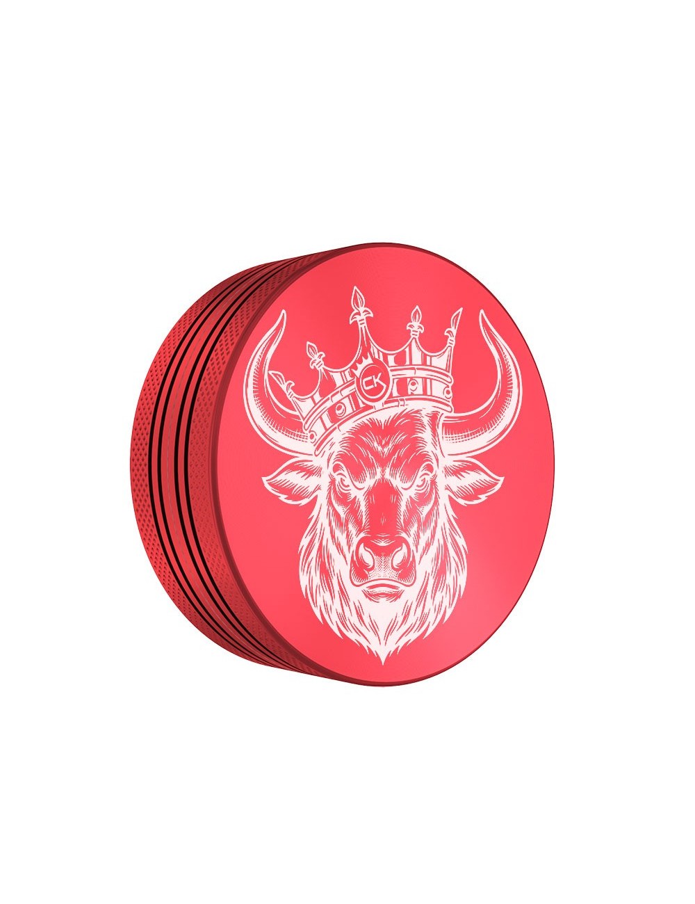 Grinder Cannabis King — Red Bull — Rouge — 2 Layers 54mm