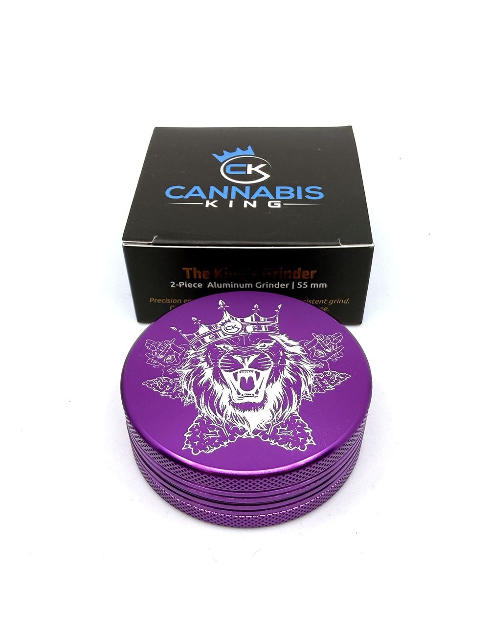 Grinder Cannabis King — Lion King — Violet — 2 Layers 54mm