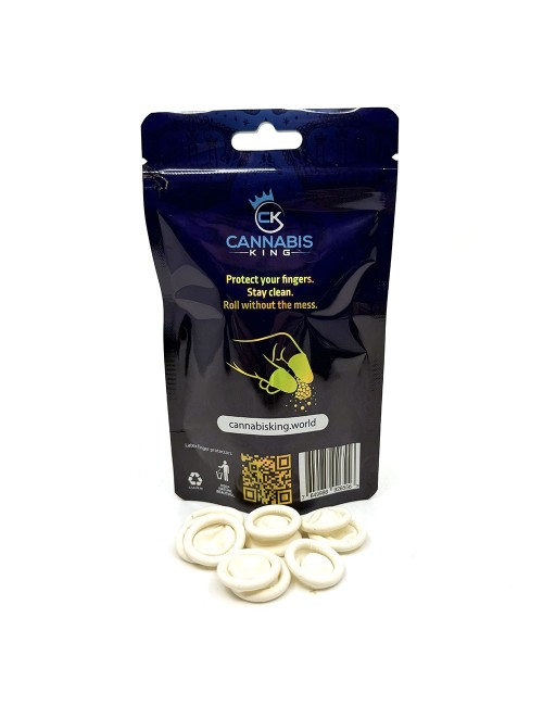 King's Fingers Cannabis King — Fingerschutz Latex — 100 Pcs (50M + 50L)
