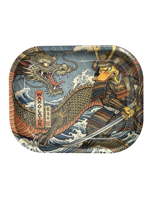 Metall Rolling Tray — Waxolator — Samourai #1 — Nummerierte limitierte Auflage — 14x18cm