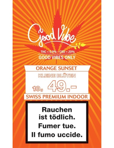 Orange Sunset - Good Vibe - Cannabis CBD