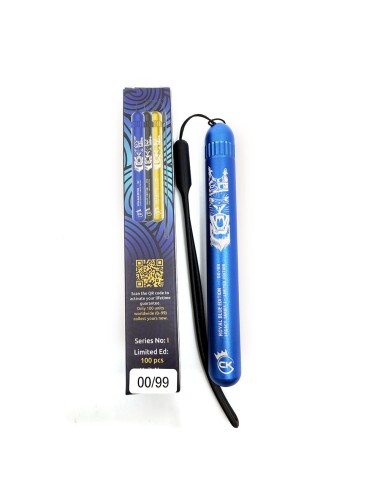 Premium Joint Tube — Cannabis King — Collector Edition 2026 — Lion King — Bleu — 11x1.5cm