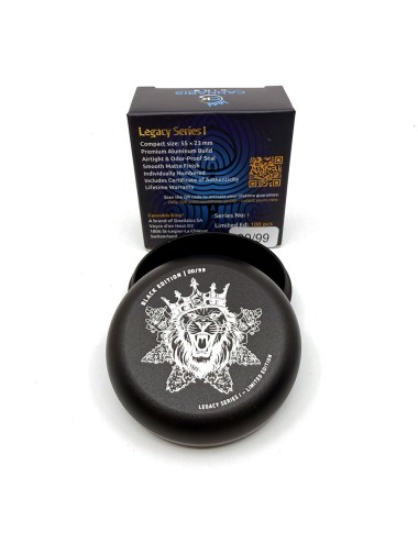 Premium Stash Box Mini —  Cannabis King — Collector Edition 2026 — Lion King — Black — 5.5x2.3cm