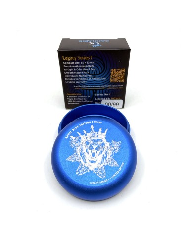 Premium Stash Box Mini —  Cannabis King — Collector Edition 2026 — Lion King — Blue — 5.5x2.3cm