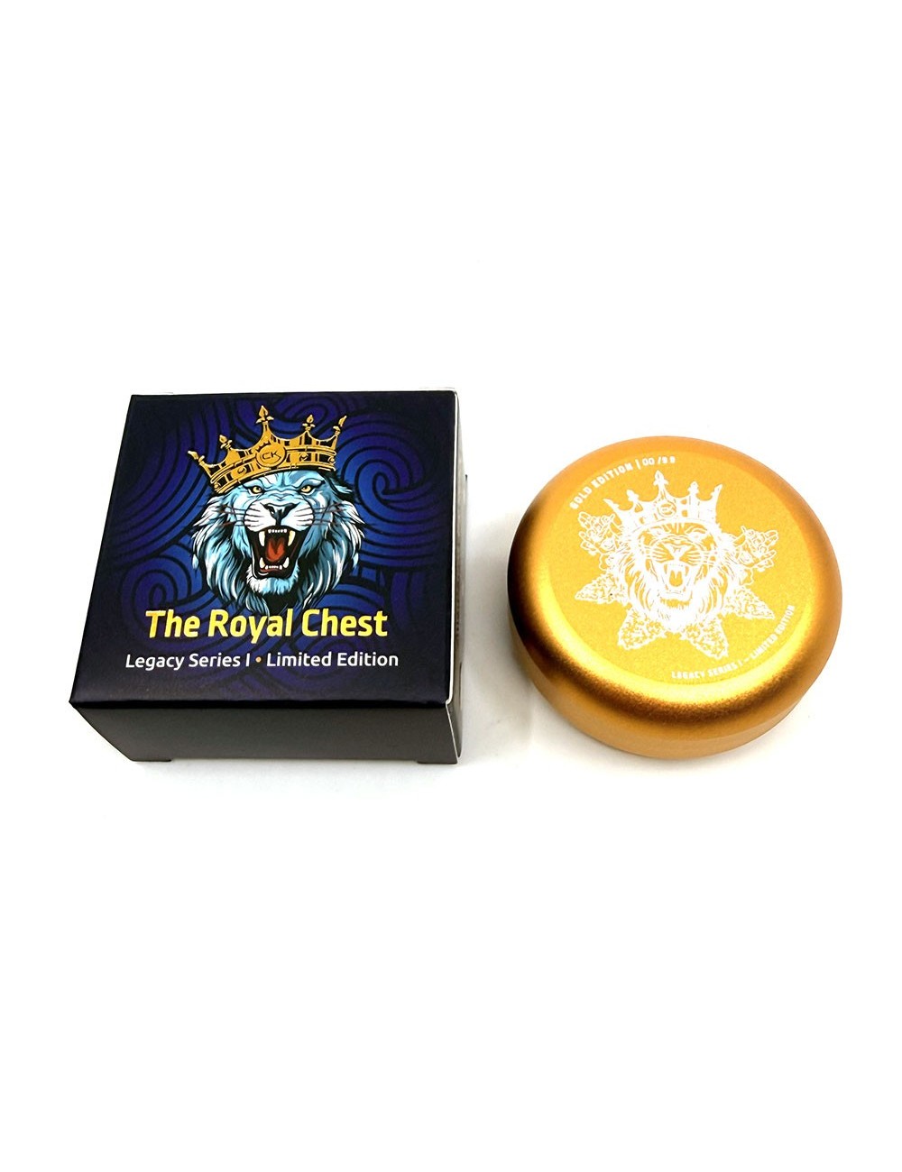 Premium Stash Box Mini —  Cannabis King — Collector Edition 2026 — Lion King — Gold — 5.5x2.3cm