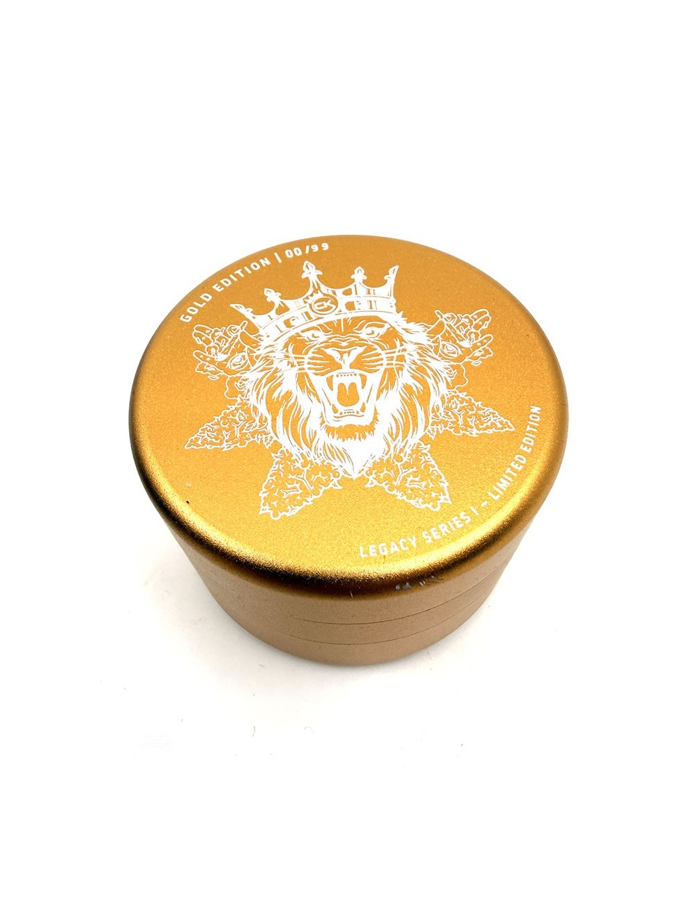 Premium Magnetic Grinder — Cannabis King — Collector Edition 2026 — Lion King — Gold — 62mm