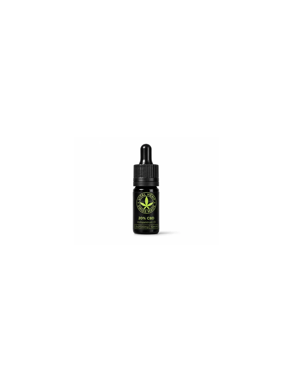 Huile CBD 20% Full Spectrum Vital Hemp | 2000mg Swiss Made Huile MCT Bio