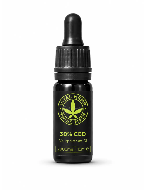 CBD Öl 30% Full Spectrum Vital Hemp | 3000mg Swiss Made MCT Bio