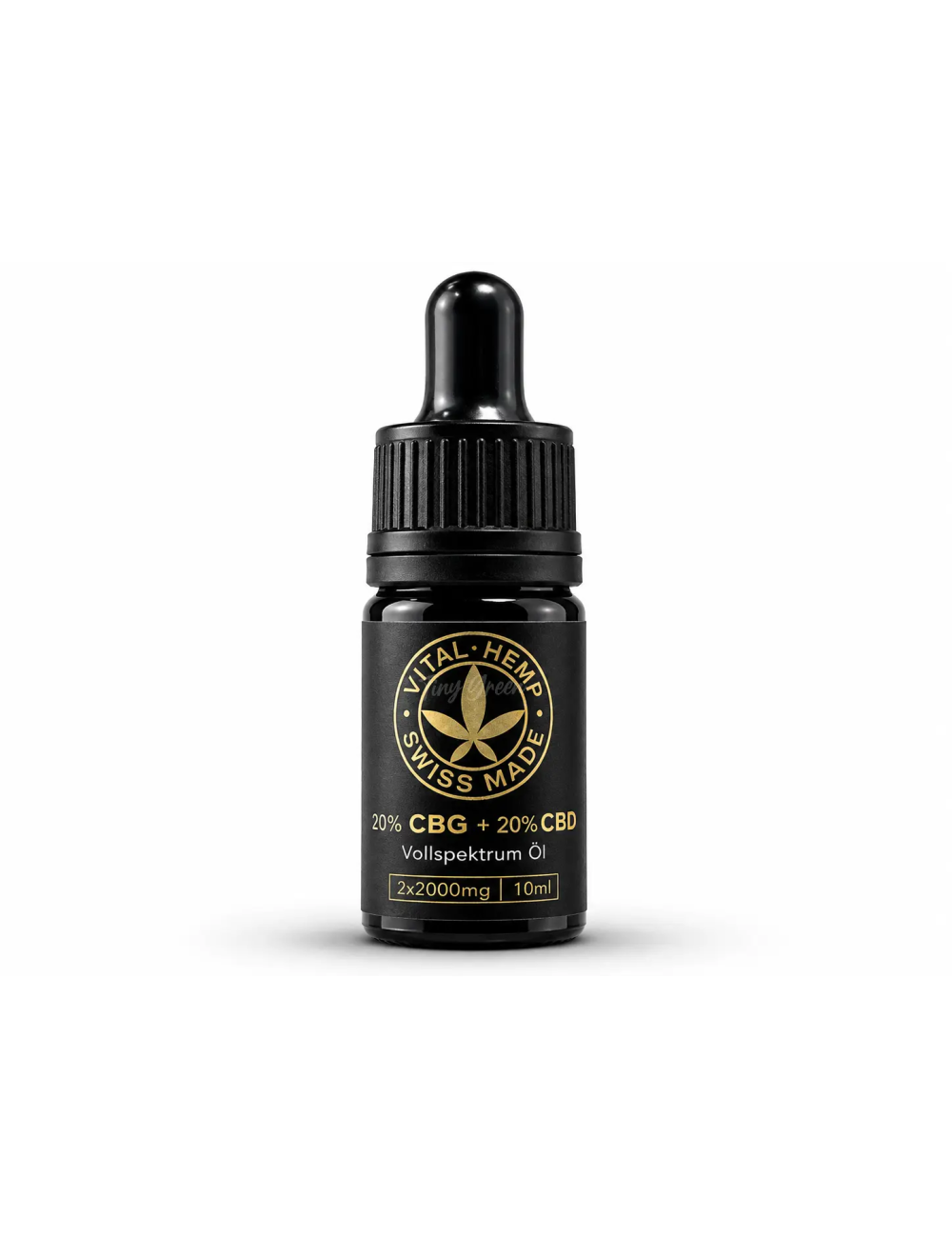 CBD 20% + CBG 20% Öl Full Spectrum Vital Hemp | 4000mg Swiss Made MCT Bio