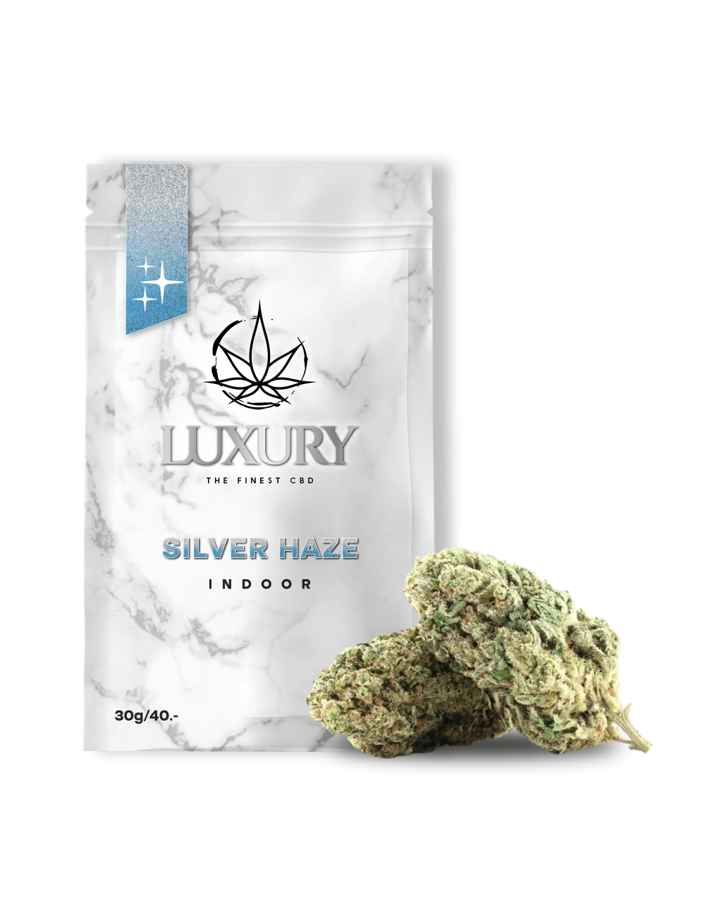 Silver Haze CBD Blüten 30g - LUXURY CBD - 23%