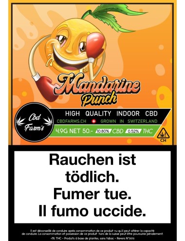 Mandarine Punch - CBD Farm's - Cannabis CBD