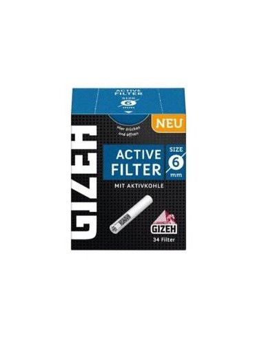 Activated Carbon Filters 6 mm - Box 10x - Gizeh