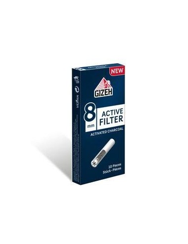 Activated Carbon Filters 8 mm box 25 x 10 - Gizeh