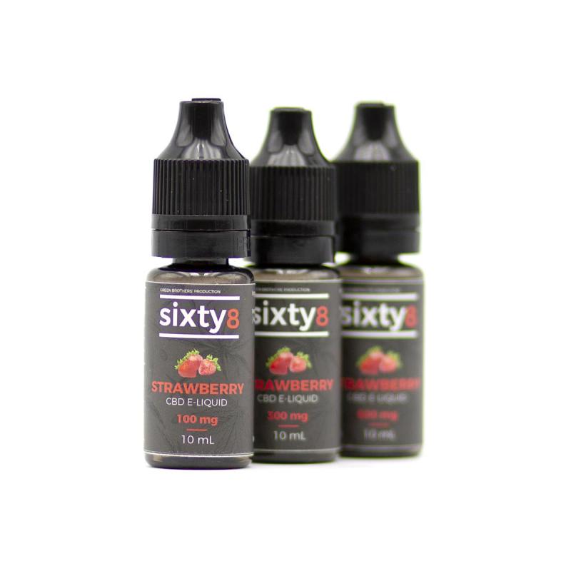 E-liquide CBD Strawberry - Sixty8 E-liquides