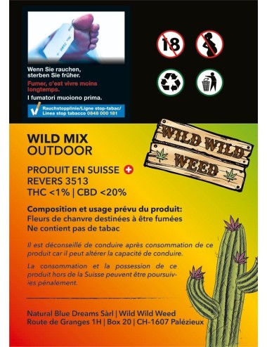 Wild Mix - Wild Wild Weed - Cannabis CBD Suisse