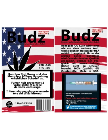 Renegade OG Kush Gewächshaus - Budz