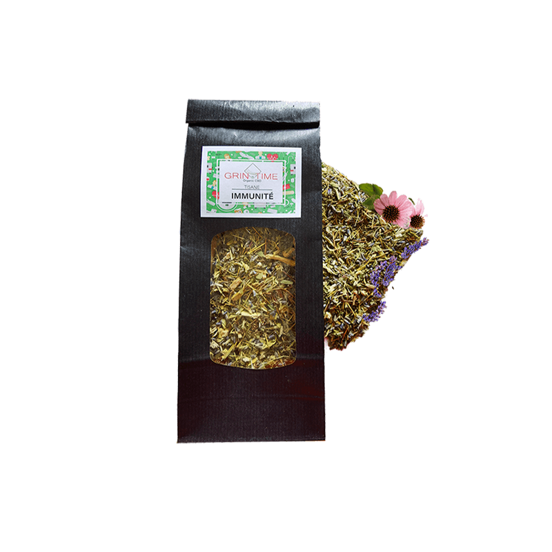 Herbal Tea "Immunity" - With Organic CBD - Grin Time Teas and infusions