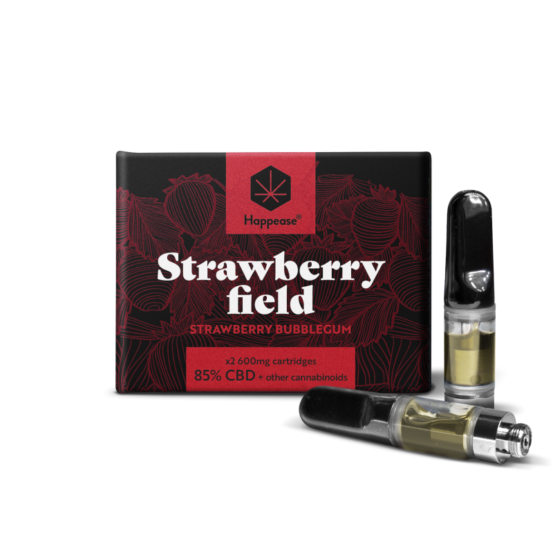 Vappease Refill Cartridges - Strawberry Field - Happease Cartouche Recharge