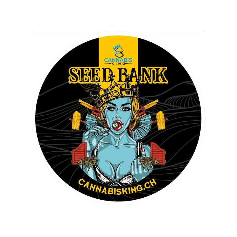 "Sunset Zkittlez" Round Sticker - Cannabis King Seed Bank® Cannabis King ®