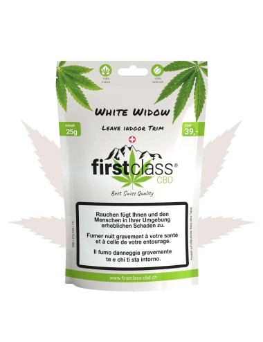 White Widow Leave Indoor Trim - Firstclass CBD - Cannabis CBD Schweiz