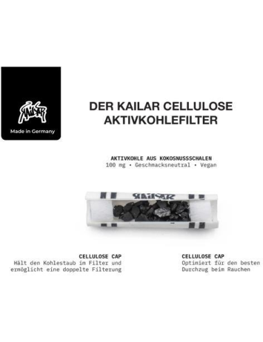 Filtres à charbon actif 5.9mm - 35pces - Kailar