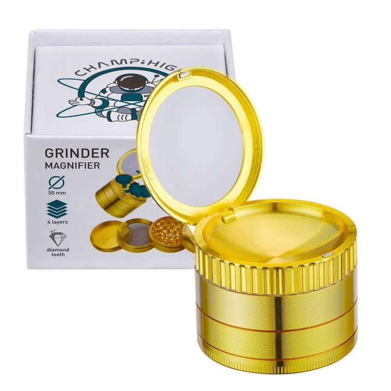 Grinder Magnifier gold - 50mm - High Field Grinders