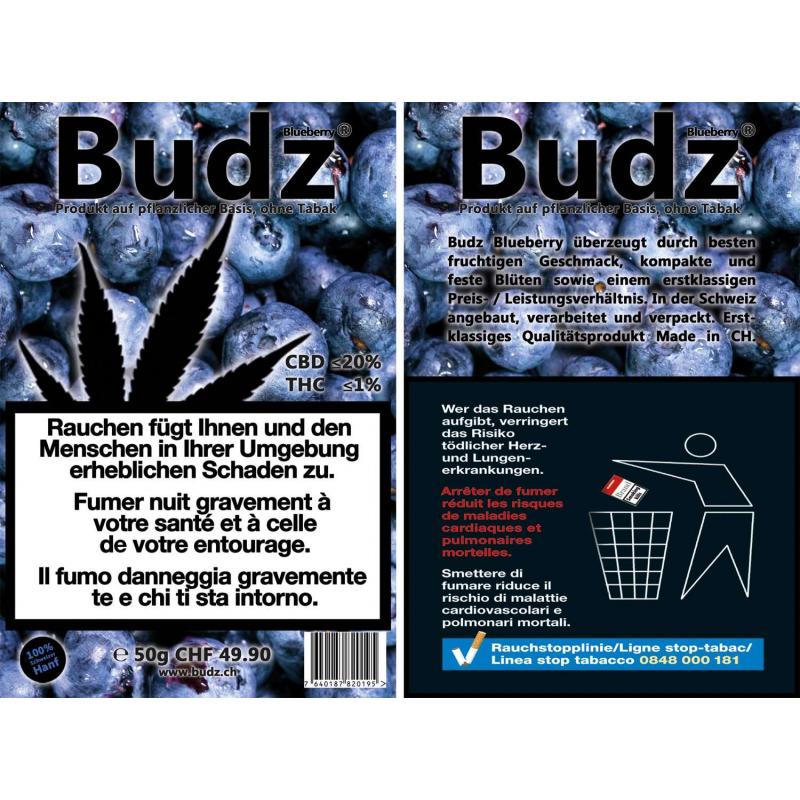 Blueberry - Budz - Cannabis CBD Suisse Outdoor