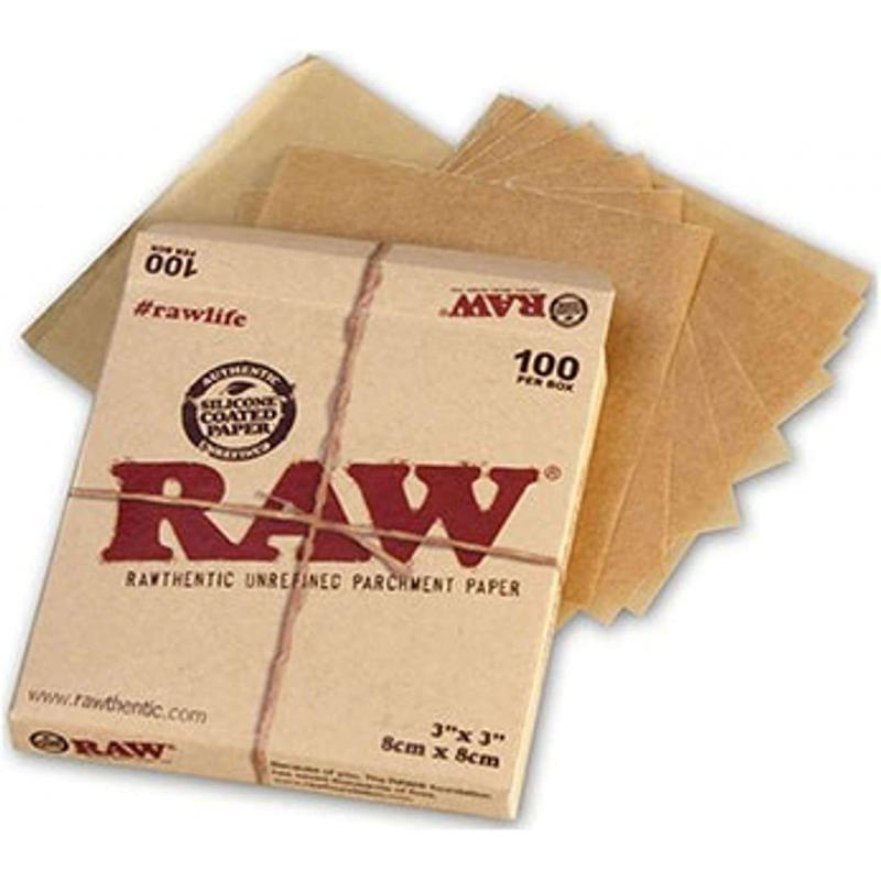 RAW - Parchemin - Carré - 8cm x 8cm 100pcs RAW