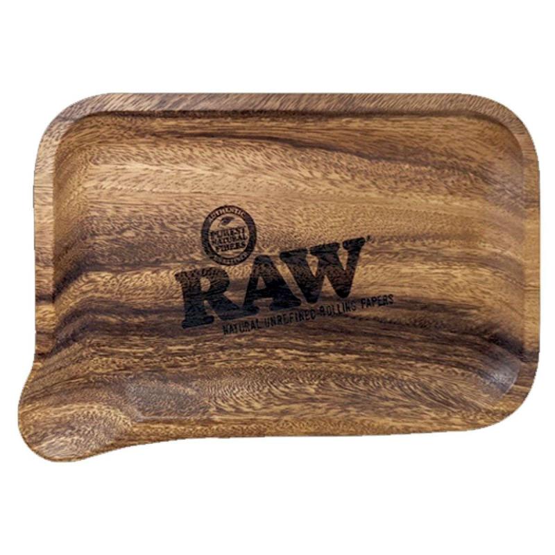 RAW Rolltablett M aus Holz mit Ausgießer RAW