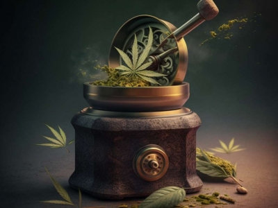 Utilisation d'un grinder pour le cannabis